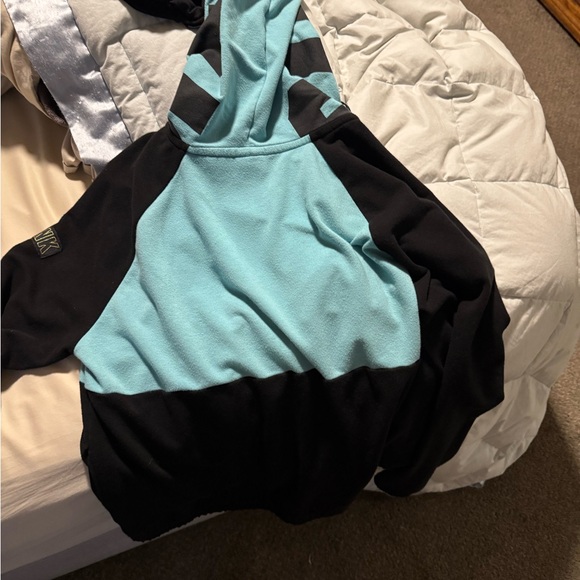 Victoria's Secret PINK Black and Blue Hoodie - Picture 2 of 3